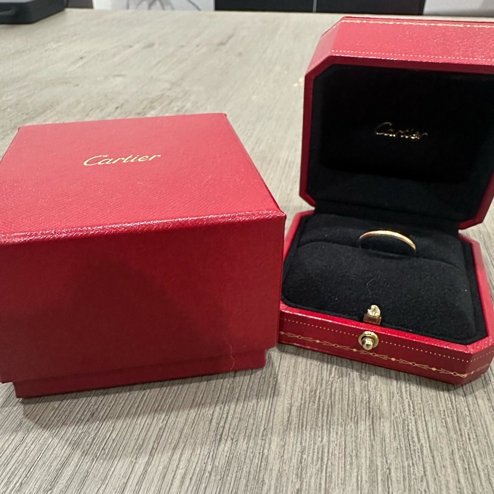 CARTIER WEDDING BAND SIZE 57/8 - YELLOW GOLD